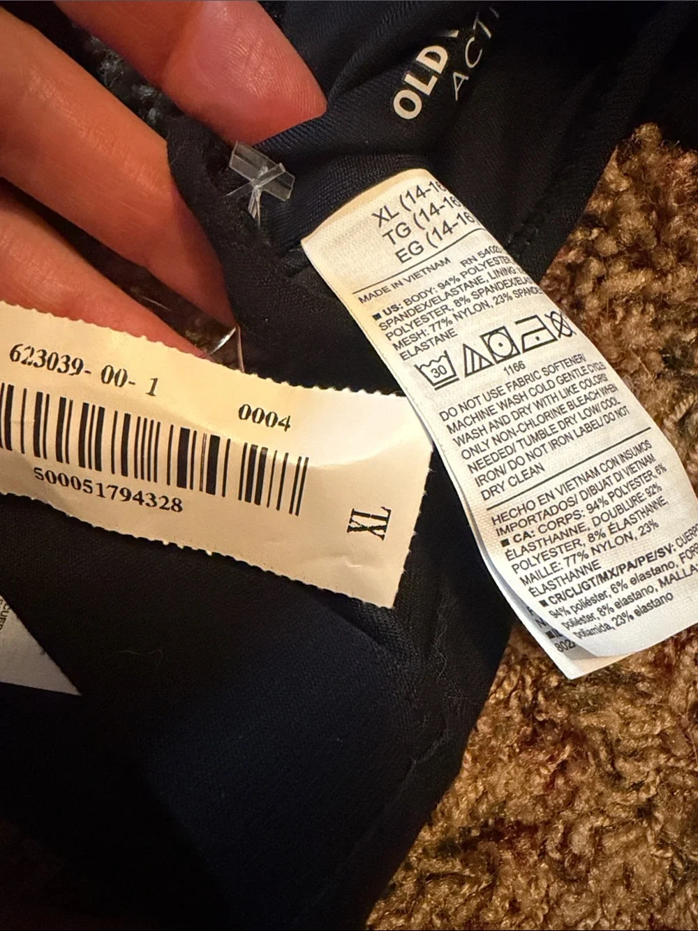 Old Navy Black Racerback Girls Sports Bra Duo